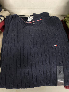 Tommy women sweater navy 多碼 2件包郵