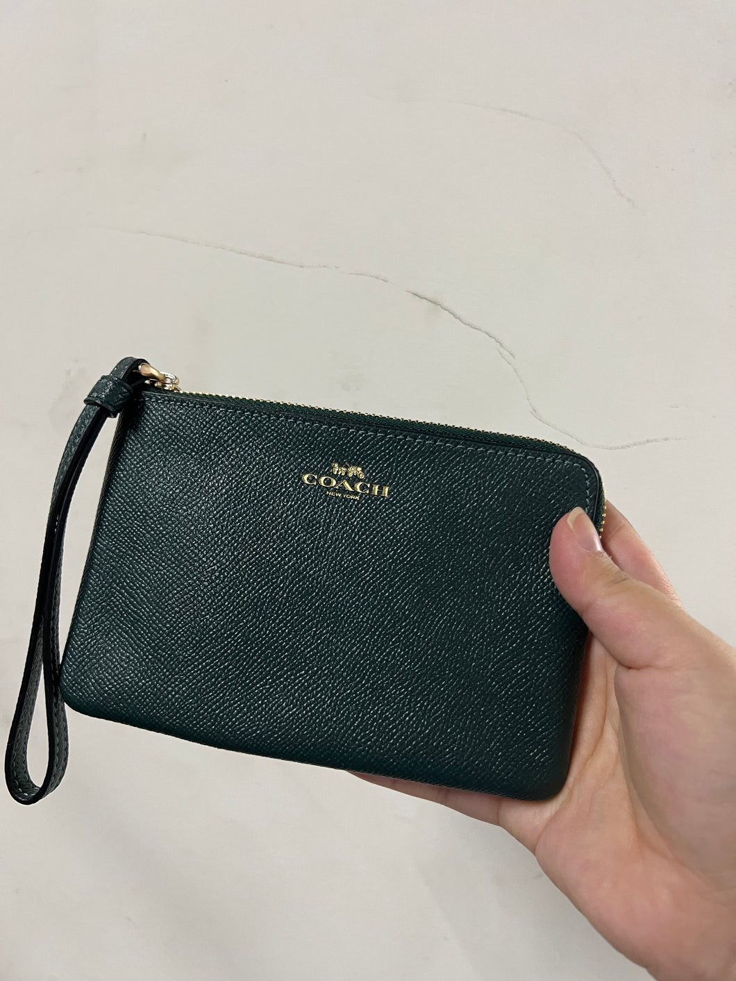 Coach wristlet green