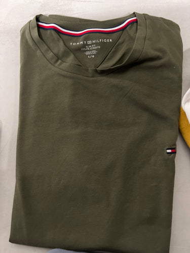 Tommy mens tee slim L green 不包郵