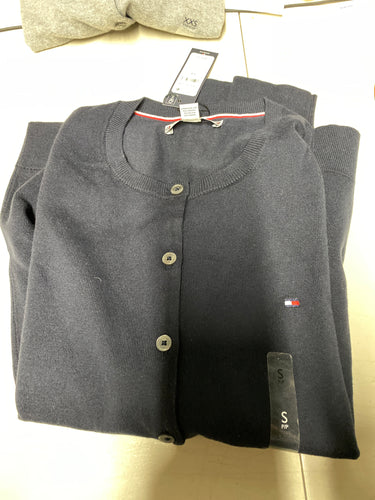 Tommy women cardigan navy S 2件包郵