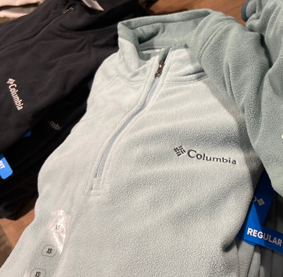 Columbia mens half zip sweatshirt 藍  L 不包郵